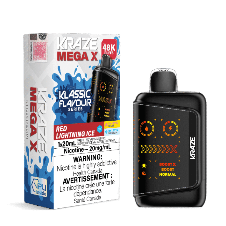 Kraze Mega X 48K — Red Lightning Ice