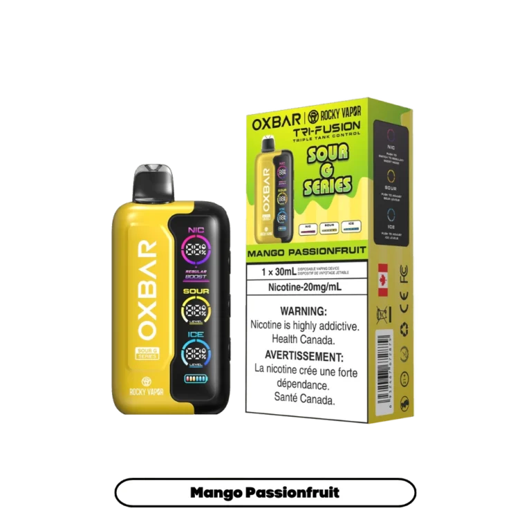 OXBAR 42K Tri Fusion — Sour G Series Peach Mango Passionfruit