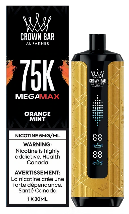 Crown Bar Mega Max 75k - Orange Mint