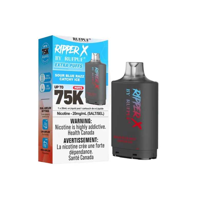 Ripper X 75K — Sour Blue Razz Catchy Ice