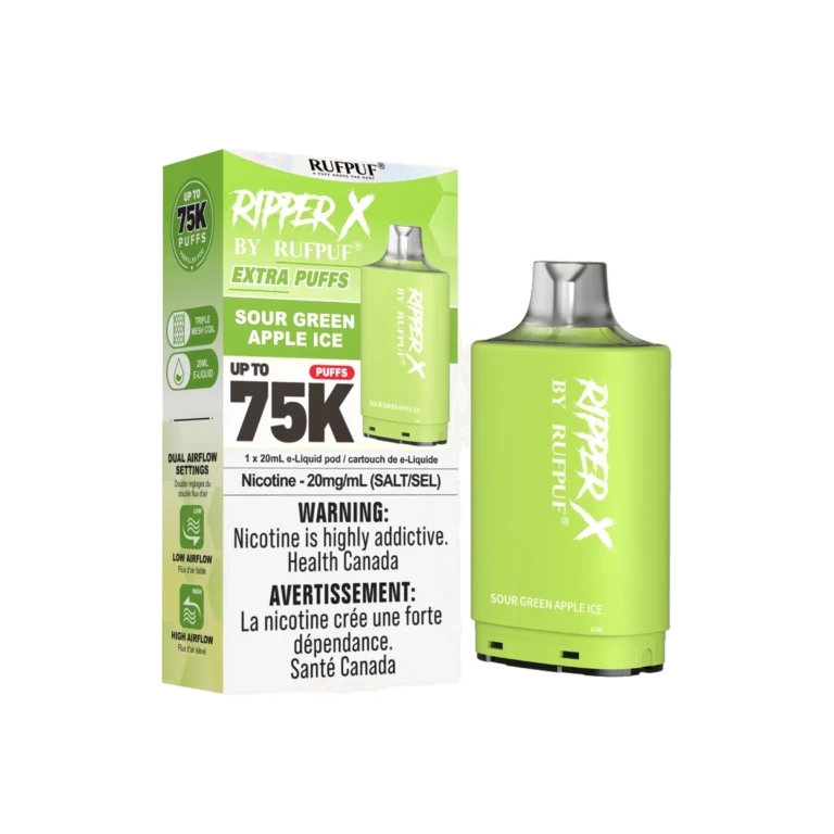 Ripper X 75K — Sour Green Apple Ice