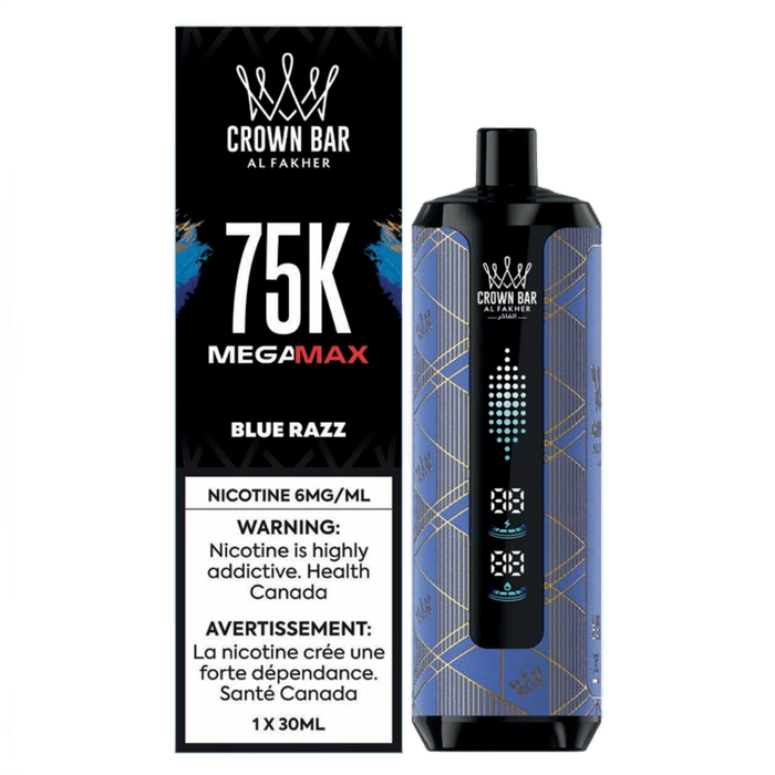 Crown Bar Mega Max 75k - Blue Razz