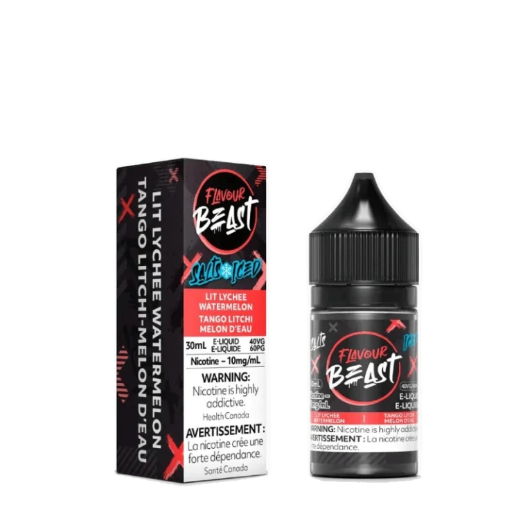 Flavour Beast Salts 60mL — Lit Lychee Watermelon - 20mg
