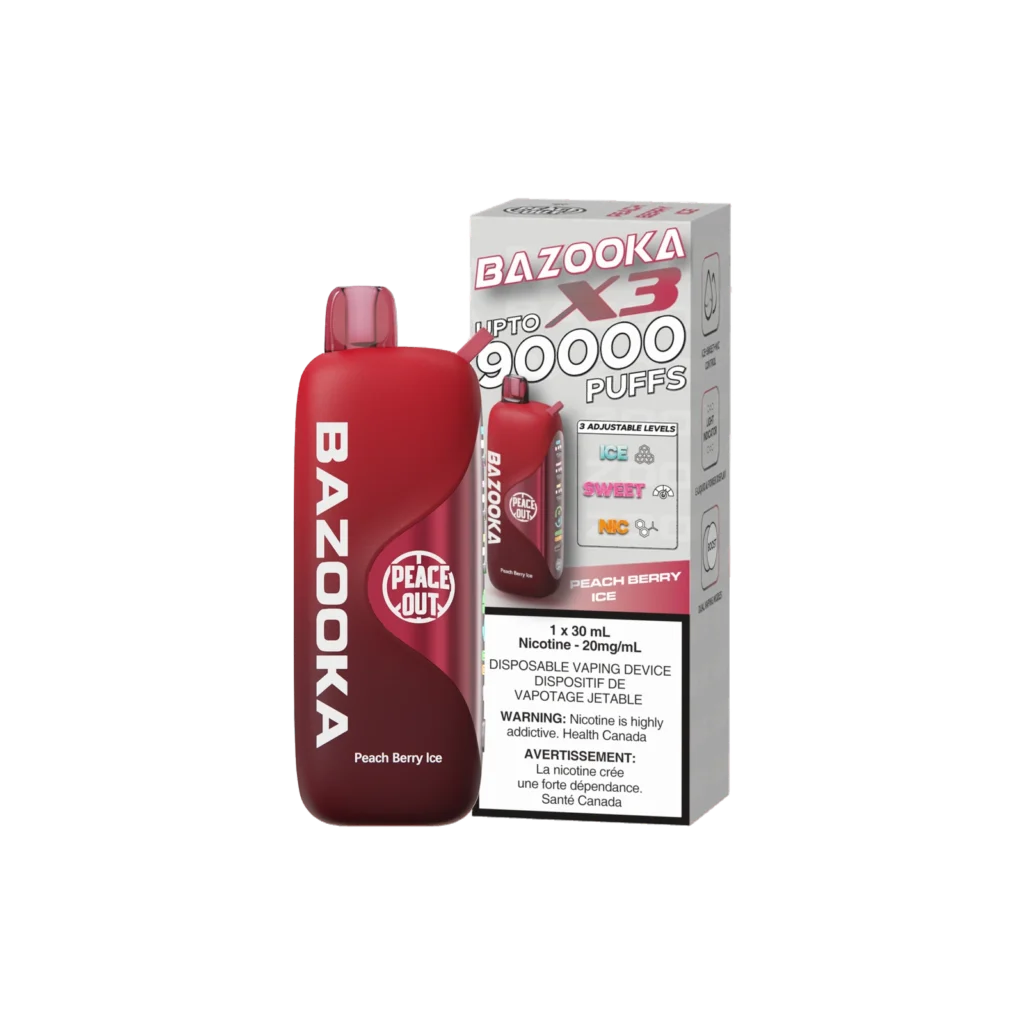 Bazooka X3 90K — Peach Berry Ice