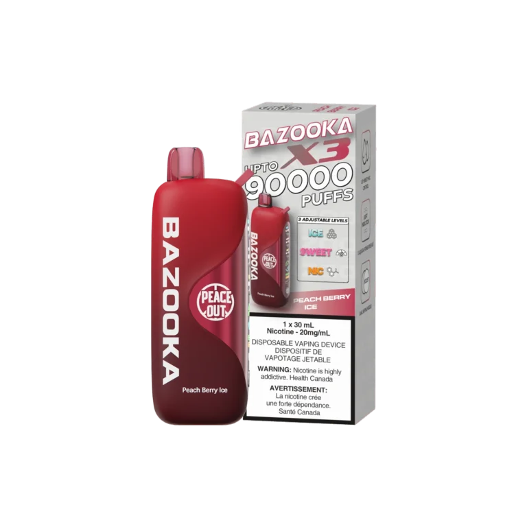 Bazooka X3 90K — Peach Berry Ice