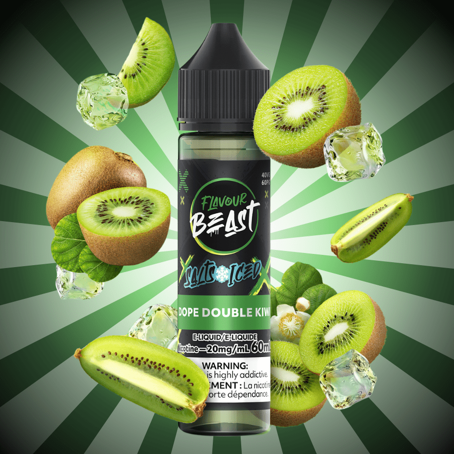 Flavour Beast Salts 60mL — Dope Double Kiwi - 20mg