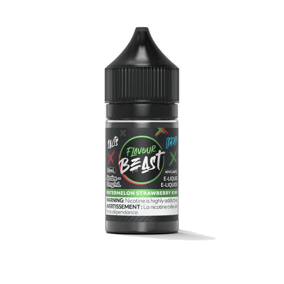Flavour Beast Salts 30mL — Watermelon Strawberry Kiwi Iced - 20mg