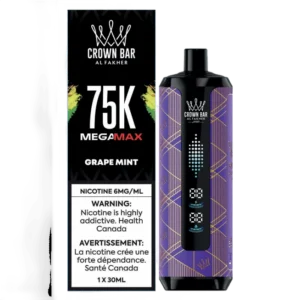 Crown Bar Mega Max 75k - Grape Mint