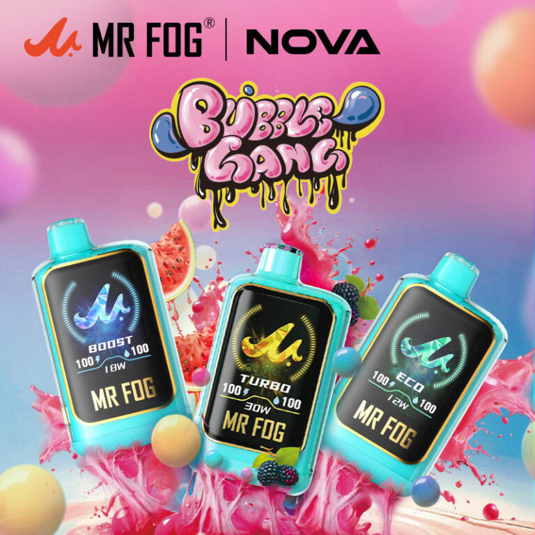 Mr. Fog Nova 30K — Blue Razz Strawberry