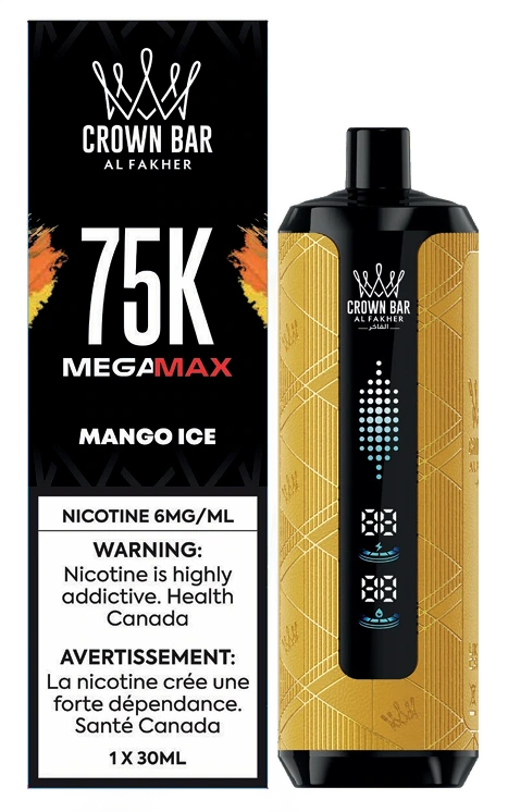 Crown Bar Mega Max 75k - Mango Ice