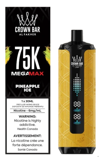 Crown Bar Mega Max 75k - Pineapple Ice