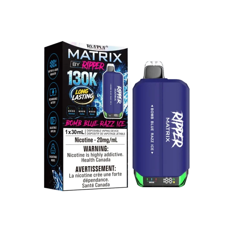 Ripper Matrix 130K — Bomb Blue Razz Ice