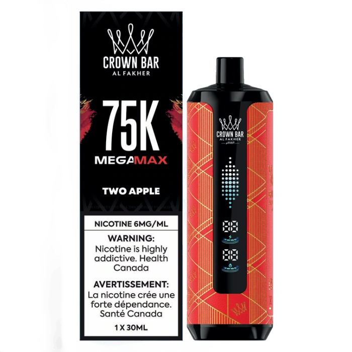 Crown Bar Mega Max 75k - Two Apple