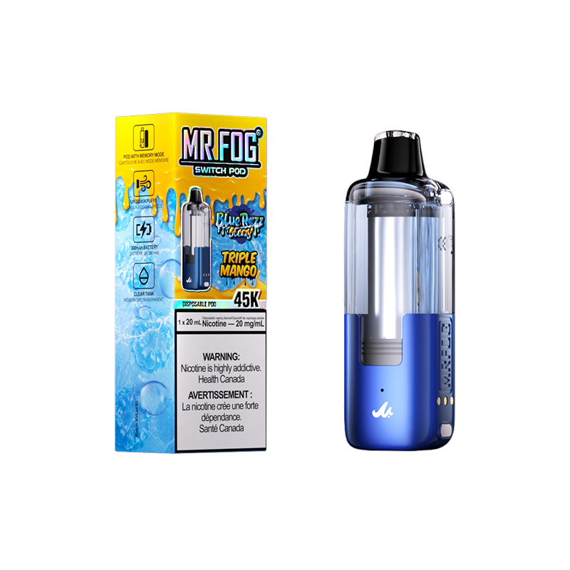 Mr. Fog Switch Pod — Blue Razz Steezy Triple Mango