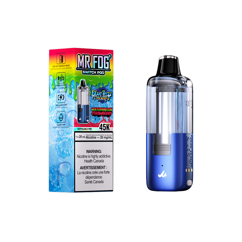 Mr. Fog Switch Pod — Blue Razz Steezy Watermelon Strawberry