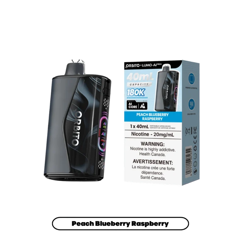 Orbito Capacity 180K — Peach Blueberry Raspberry