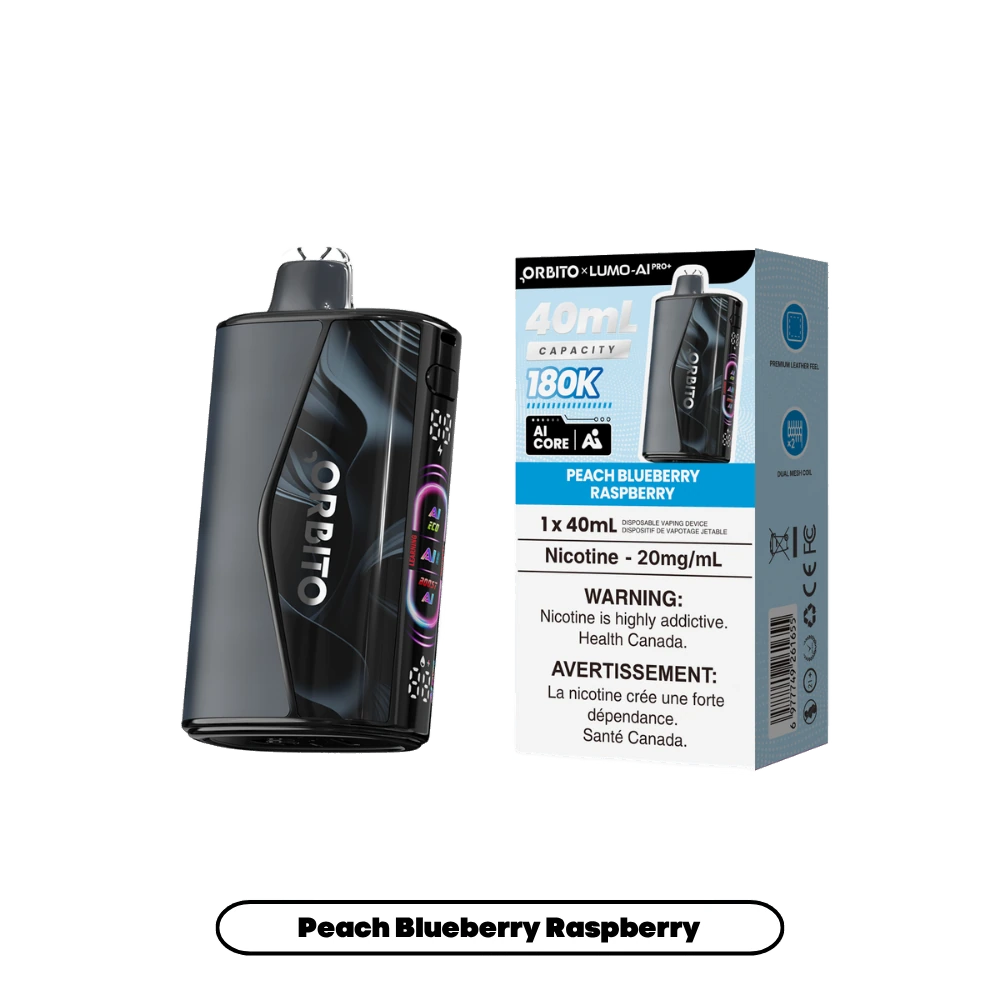 Orbito Capacity 180K — Peach Blueberry Raspberry
