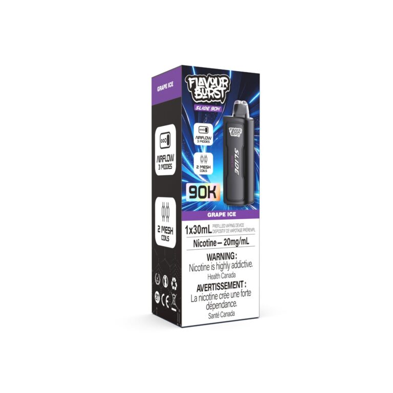 Flavour Burst Slide 90K Pod — Grape Ice